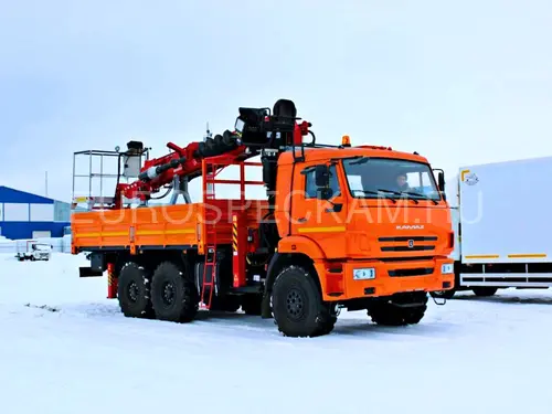 КАМАЗ 43118 бортовой с КМУ TAURUS 086A