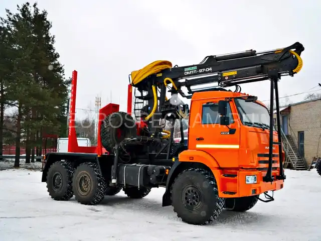 КАМАЗ 43118 лесовоз с Велмаш ОМТЛ-97
