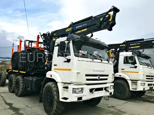 КАМАЗ 43118 лесовоз с Велмаш ВМ 10-74 и роспуском
