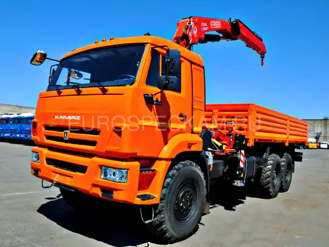 КАМАЗ 43118 бортовой с КМУ Fassi F245A.0.22