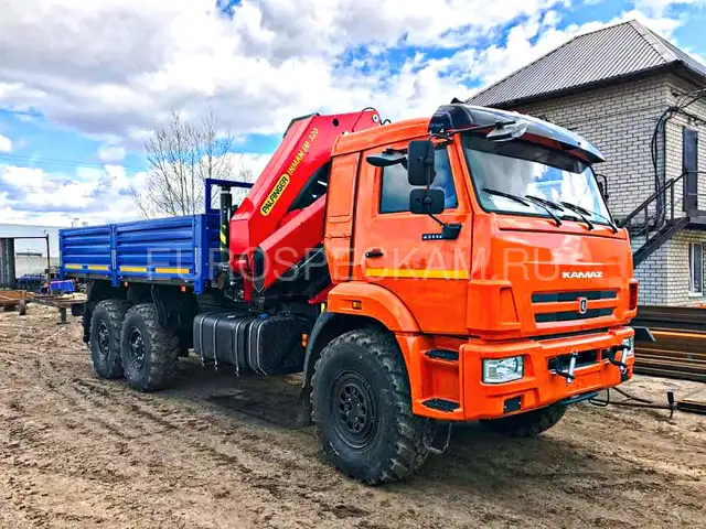 КАМАЗ 43118 бортовой с КМУ Инман ИМ 320