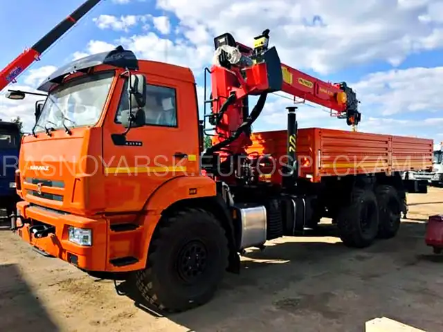КАМАЗ 43118 бортовой с КМУ Palfinger Инман ИТ-200 (438240-02)