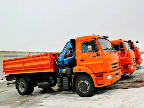 КАМАЗ 43253 самосвал с КМУ Инман ИМ 55