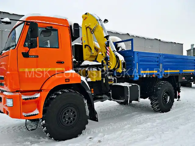КАМАЗ 43502 бортовой с КМУ HYVA HB 150 E2