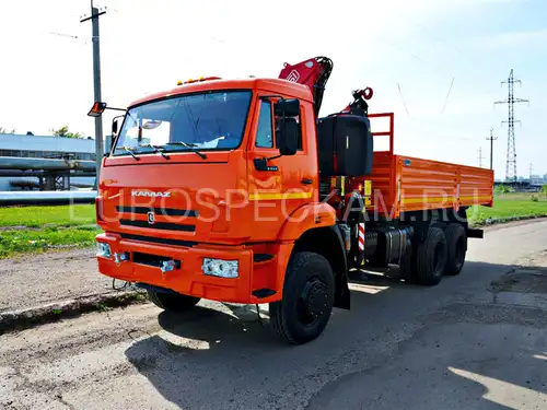 КАМАЗ 65111 бортовой с КМУ Fassi F155A.0.23
