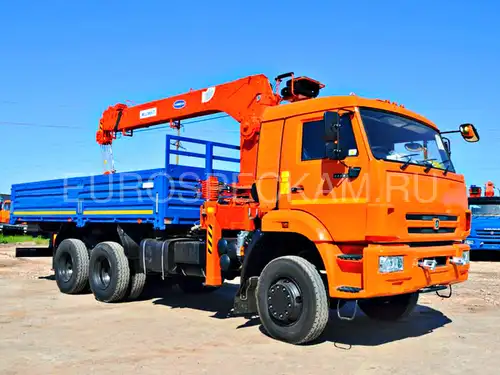КАМАЗ 65111 бортовой с КМУ Kanglim KS 1256 G2