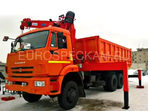 КАМАЗ 65111 самосвал с КМУ Kanglim KS 1256 G2
