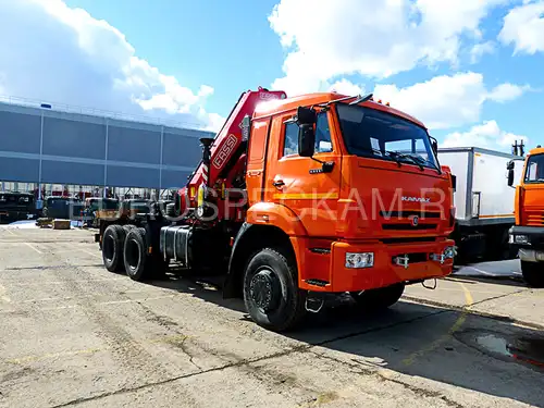 КАМАЗ 65111 тягач с КМУ Fassi F215A.0.22