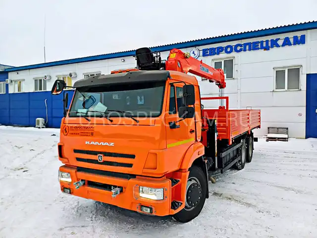 КАМАЗ 65115 бортовой с КМУ Kanglim KS2056H