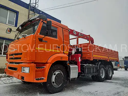 КАМАЗ 65115 бортовой с КМУ UNIC UR-V 373