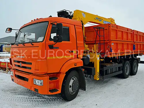 КАМАЗ 65115 самосвал с КМУ Soosan SCS 736 L2