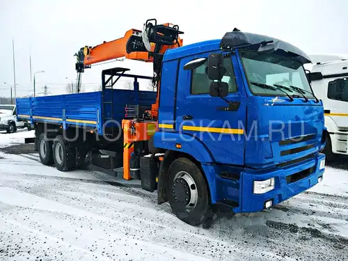 КАМАЗ 65117 бортовой с КМУ Hangil HGC 756