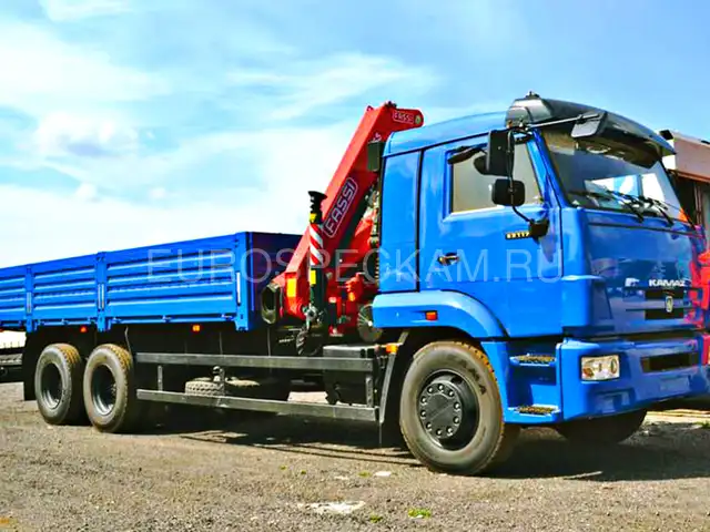 КАМАЗ 65117 бортовой с КМУ Fassi F155A.0.23