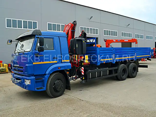 КАМАЗ 65117 бортовой с КМУ Fassi F215A.0.22