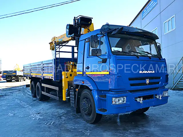 КАМАЗ 65117 бортовой с КМУ Soosan SCS 746L