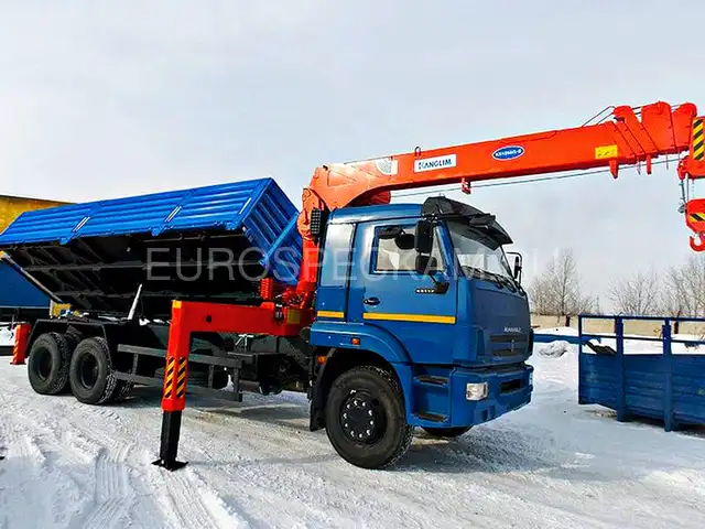 КАМАЗ 65117 самосвал с КМУ Kanglim KS 1256 G2