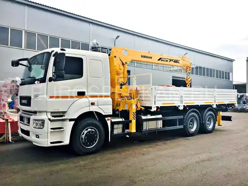 КАМАЗ 65207 бортовой с КМУ Soosan SCS 746L КАМАЗ 65207 бортовой с КМУ Soosan SCS 746L